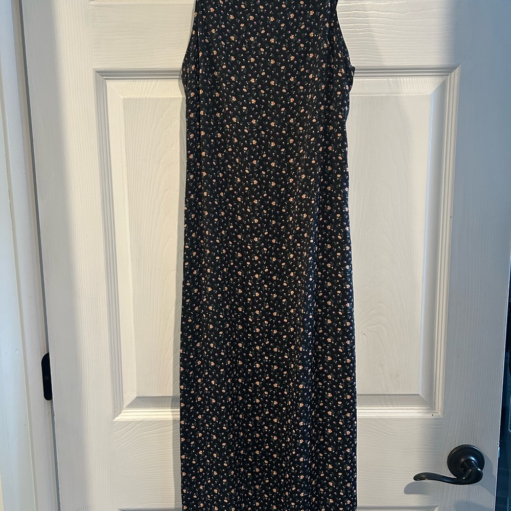 Floral Black Dress